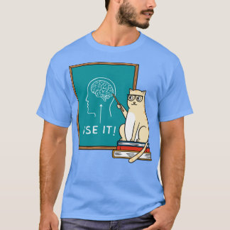 Camiseta Gato y cerebro