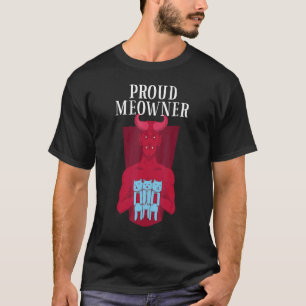 Camiseta Gato Y Diablo Mascota Orgulloso Dueño Gatito Maull