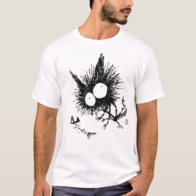 Camiseta Gato y espina de pez huesudos (Anverso)