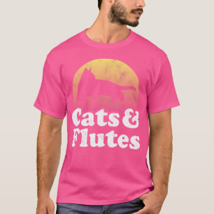 Camiseta Gato Y Flauta De Gatos Y Flautas De Hombres O Muje