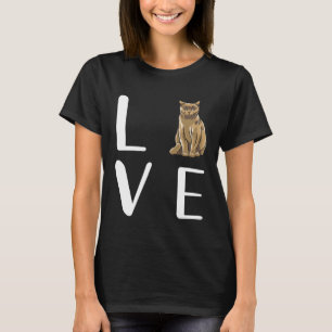 Camiseta Gato y gatito de amor con impresión trasera