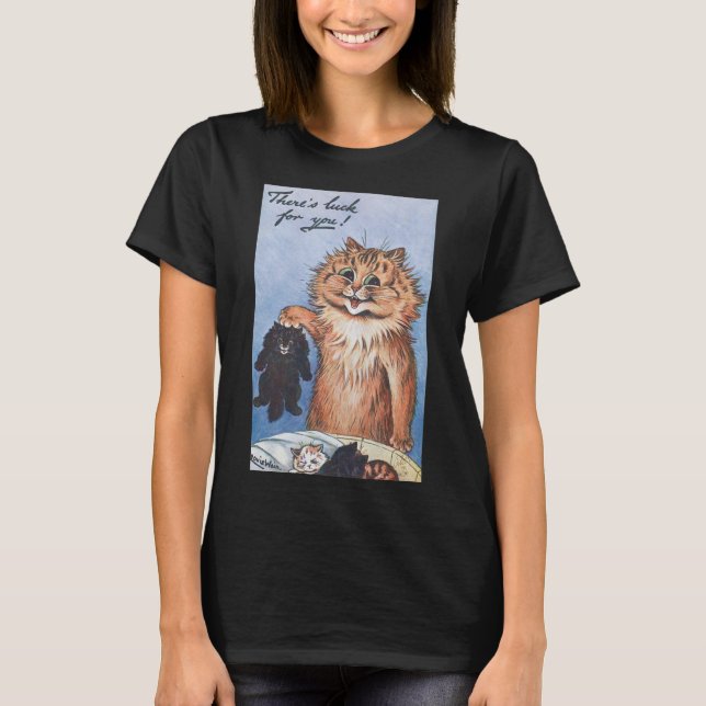 Camiseta Gato y gatitos, Louis Wain (Anverso)