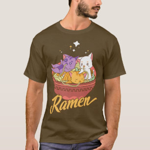 Camiseta Gato Y Gato Japonés Ramen Kawaii Tokyo Anime