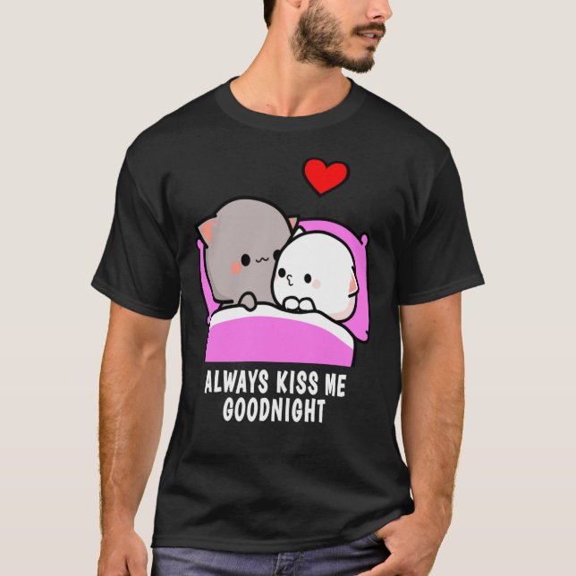 Camiseta Gato y Goma siempre me besan de buena noche (Anverso)