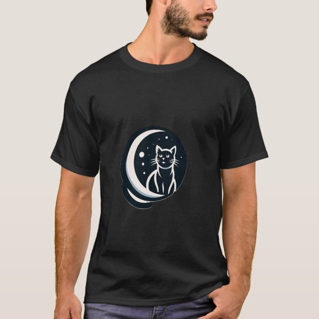 Camiseta Gato y la Luna (Anverso)