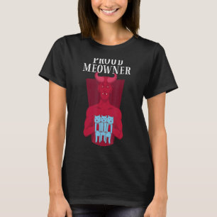 Camiseta Gato Y Mascota Demonio Orgulloso Meowner Kitten Me