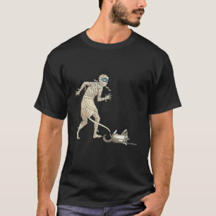Camiseta Gato y Momia Divertidos de Halloween