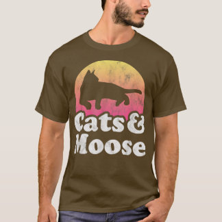 Camiseta Gato y mose de gatos y alces