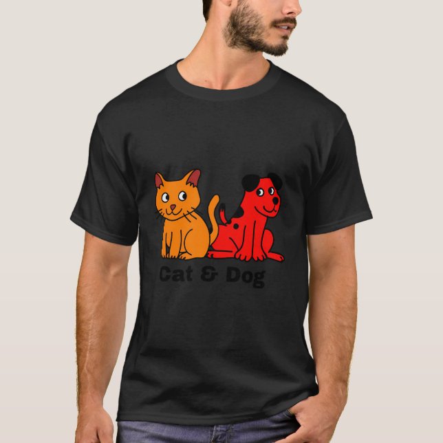 Camiseta Gato Y Perro (Anverso)