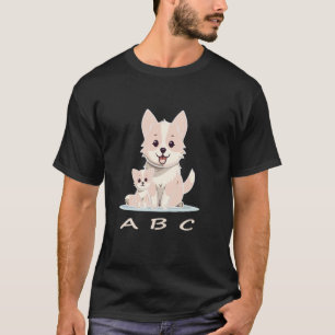 Camiseta Gato y perro ABC
