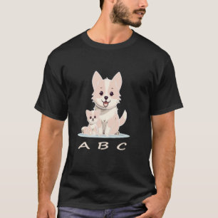 Camiseta Gato y perro ABC