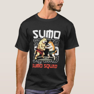 Camiseta Gato y perro de lucha de sumo para un luchador de 
