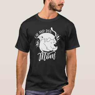 Camiseta Gato Y Perro Mamá Perro Gatos Madre Mamá Mamá Mamá