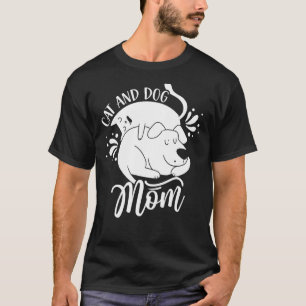 Camiseta Gato Y Perro Mamá Perro Gatos Madre Mamá Mamá Mamá