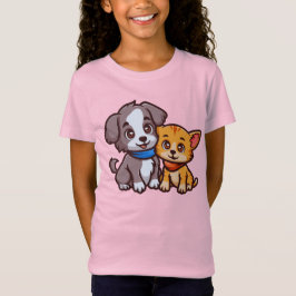 Camiseta Gato y perro para los amantes de los animales