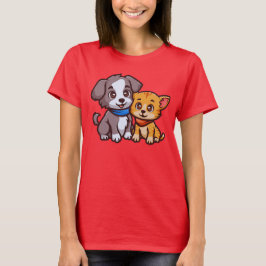 Camiseta Gato y perro para los amantes de los animales