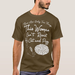 Camiseta Gato Y Pizza Aparato Gracioso Cute Gatos Amante Di