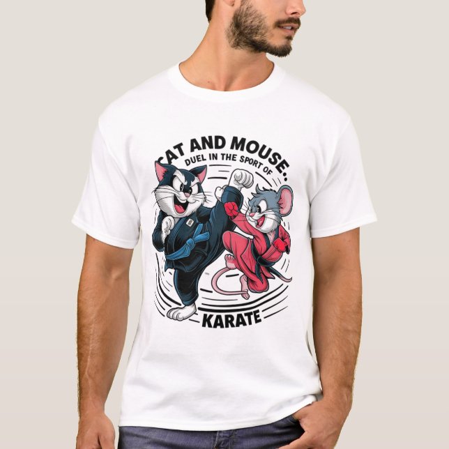 Camiseta gato y ratón (Anverso)