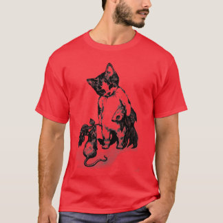 Camiseta gato y ratón
