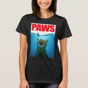 Camiseta Gato y ratón de PAWS Tiburón y gato superior