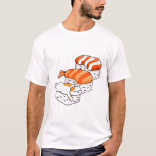 Camiseta Gato y sushi