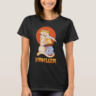 Camiseta Gato Yakuza Canción japonesa Samurai espada Katana