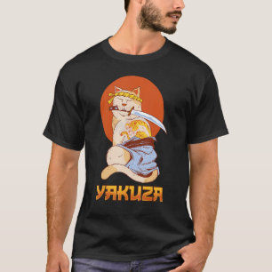 Camiseta Gato Yakuza Canción japonesa Samurai espada Katana