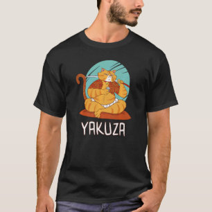 Camiseta Gato Yakuza Gokudo Mafia Japonesa Katana Japón Sak