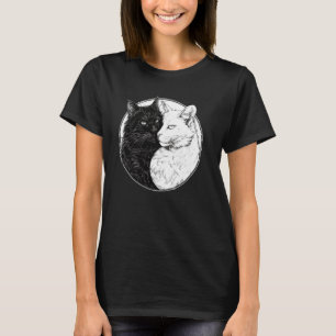 Camiseta Gato Yin Yang Feng Shui Ying Yang Gatito Yin Yang