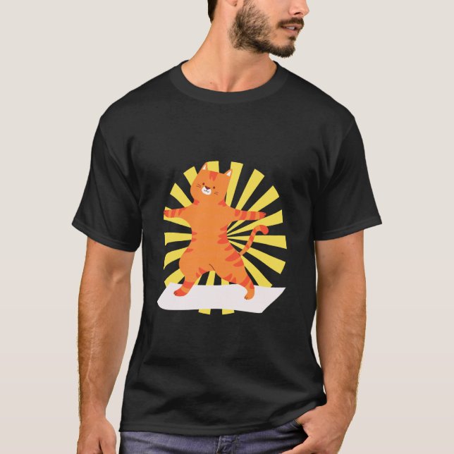 Camiseta Gato Yoga Gatito (Anverso)