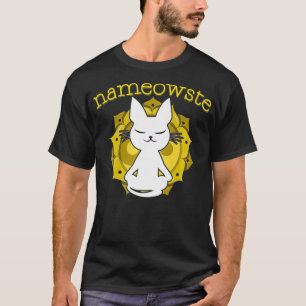 Camiseta Gato Yoga Meditation Namaste Nameowste Yogi Gift P
