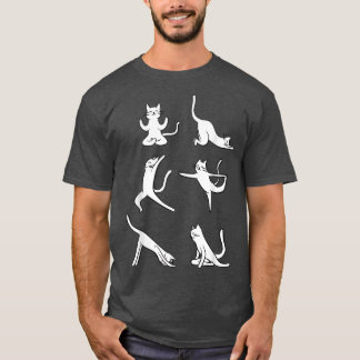 Camiseta Gato Yoga Posa Graciosa Meditación Yogi Namaste