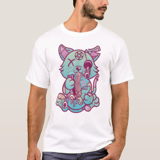 Camiseta Gato zombi| Gatos y Ramen| Gatos Ramen|
