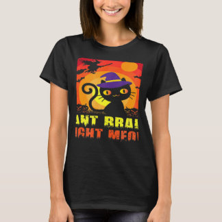 Camiseta Gato Zombi Humorístico Quiere Cerebro Ahora Miau E