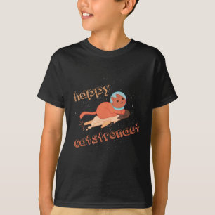 Camiseta Gatonauta Gato Feliz Astronauta
