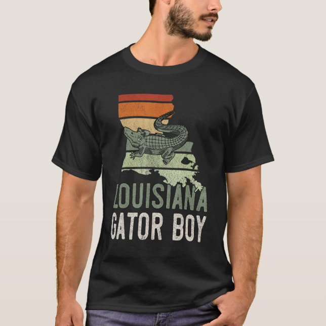 Camiseta Gator Boy Alligator Men Vintage (Anverso)