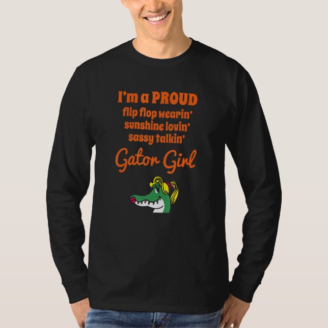 Camiseta Gator Chica Orgullosa de Florida (Anverso)