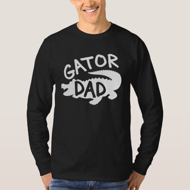 Camiseta Gator Dad Fathers Day Men Alligator Daddy Papa Cro (Anverso)