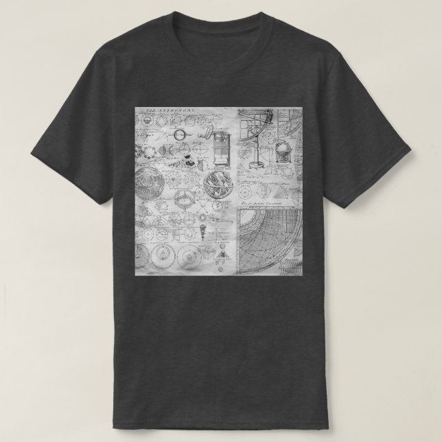 Camiseta Gator de cuello de escuela de astronomía (Diseño del anverso)