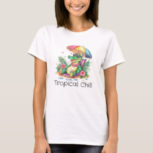 Camiseta Gator de relajación de la píldora tropical