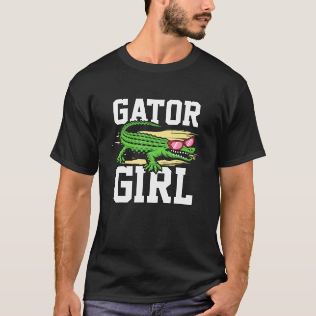 Camiseta Gator Girl for Men Women Crocodile   (Anverso)