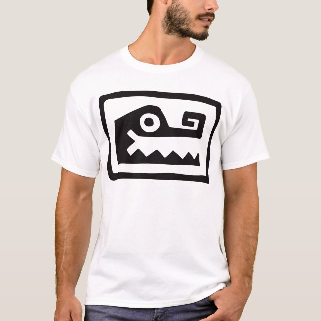 Camiseta Gator, jeroglífico mexicano (maya) (Anverso)