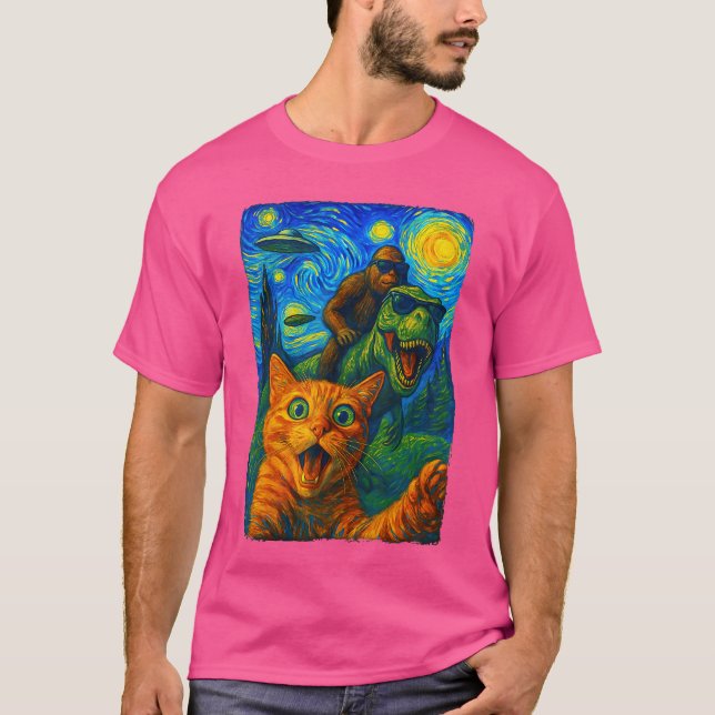 Camiseta GatoRe OVNI Sie retro (Anverso)
