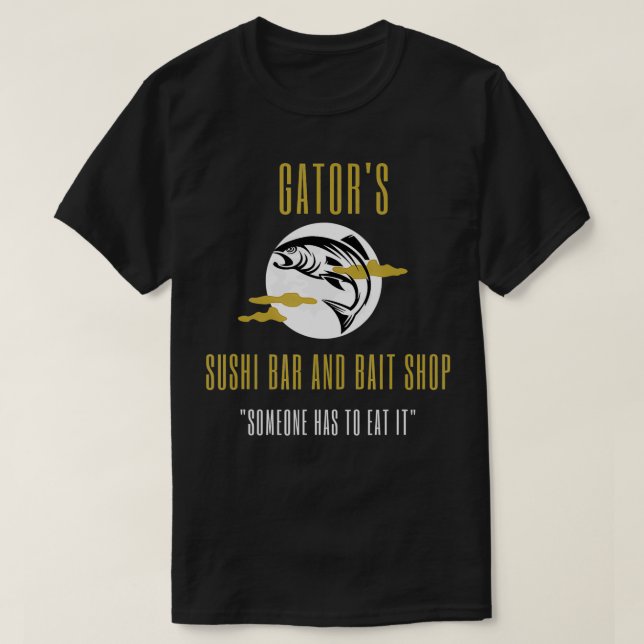 Camiseta Gators Sushi and Bait Shop (Diseño del anverso)