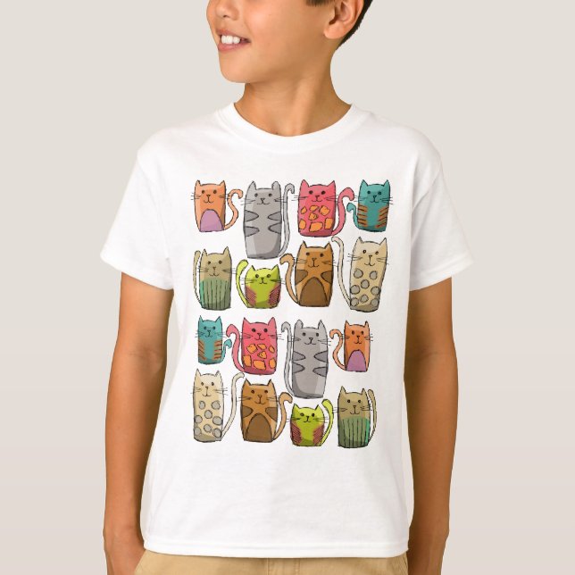 Camiseta ¡Gatos! (Anverso)