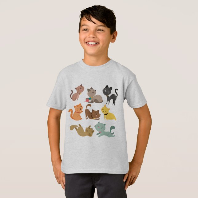 Camiseta Gatos (Anverso completo)