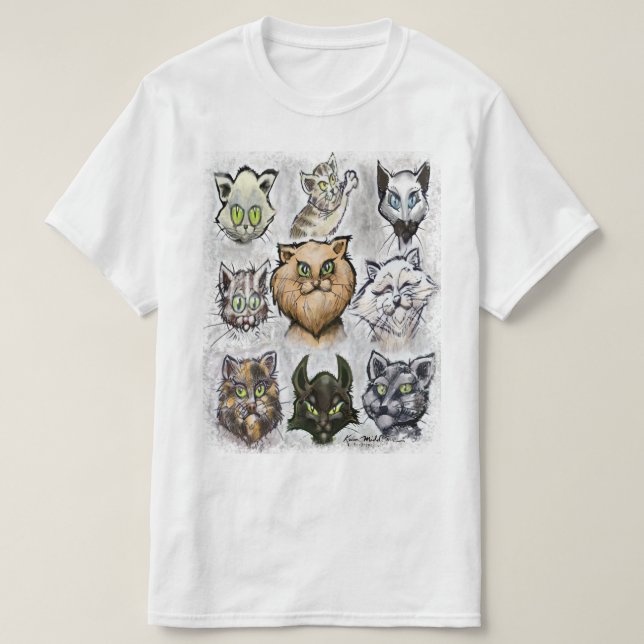 Camiseta Gatos (Diseño del anverso)