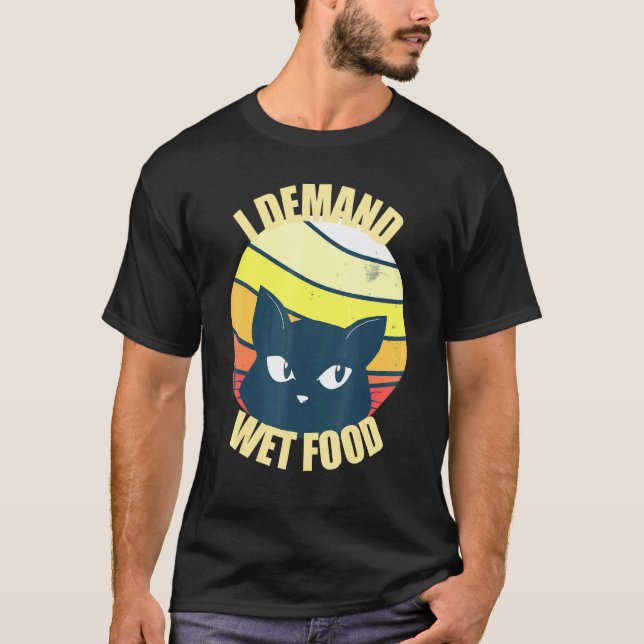Camiseta Gatos a los que pido alimentos para el mundo occid (Anverso)