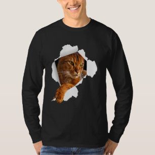 Camiseta Gatos Abysinianos Rasados De Ropa Gatita