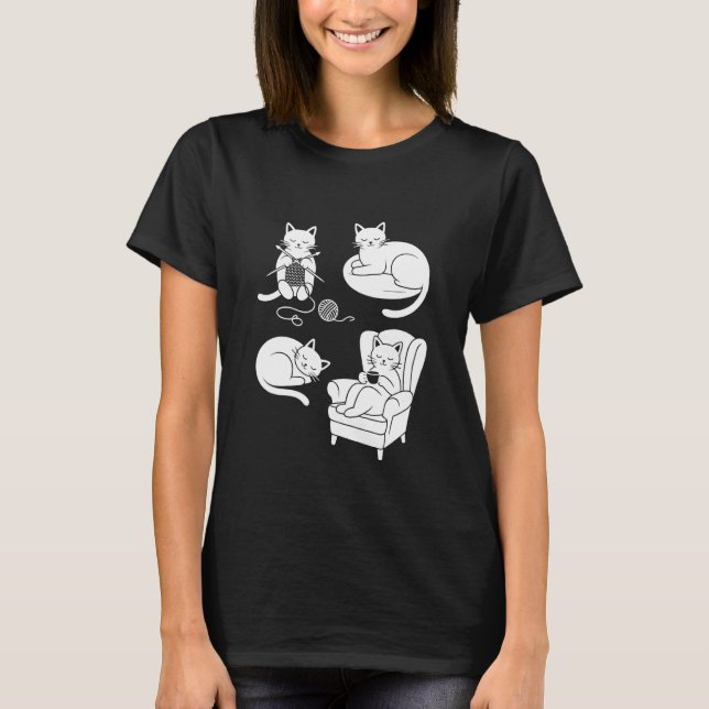 Camiseta Gatos Acogedores (Anverso)